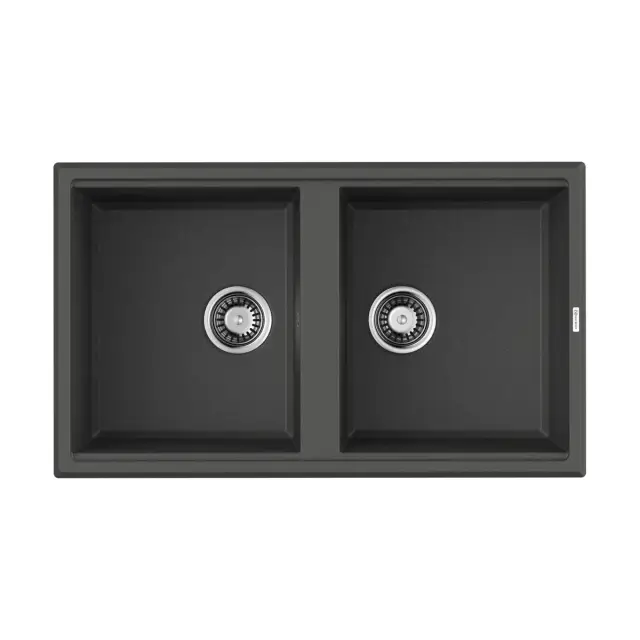 Omoikiri Tedori 86-2-PL Кухонная мойка Tetogranit 86x51 см, цвет: платина 4993931