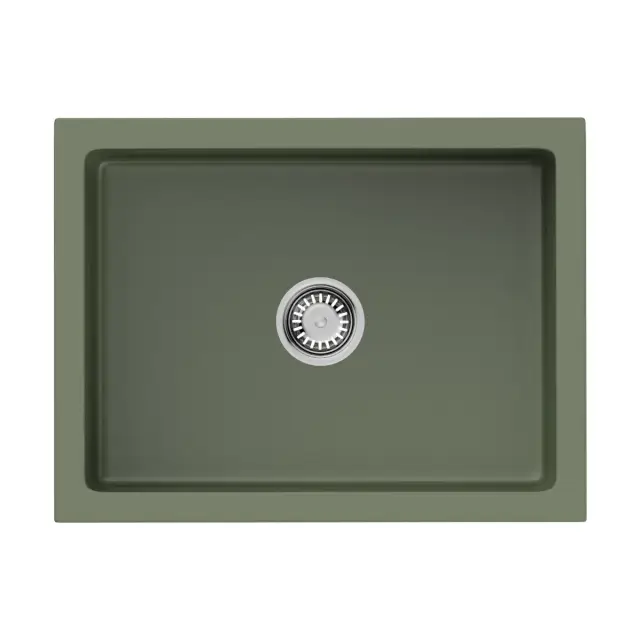 Omoikiri Mikura 61-OL Кухонная мойка Natceramic 61x46 см, цвет: olive 4997070