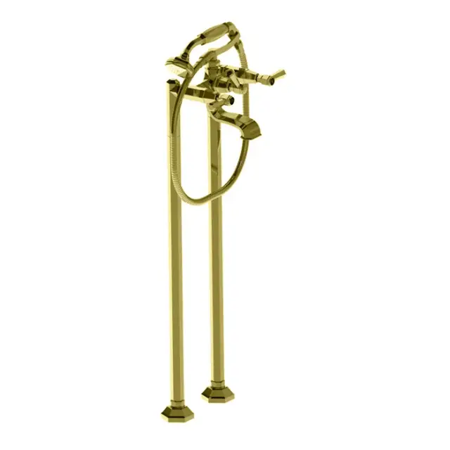 Stella Eccelsa Leve Смеситель для ванны, напольный, с ручным душем, цвет: золото 24К EL 02211 AU00