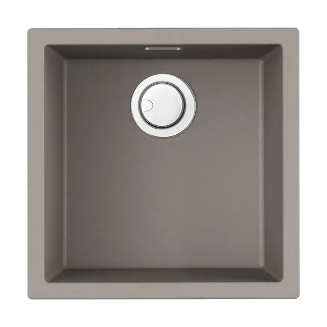 Omoikiri Yamakawa 45-U/I-GR Кухонная мойка Artceramic 45,6x45,6 см, цвет: leningrad grey 4993778