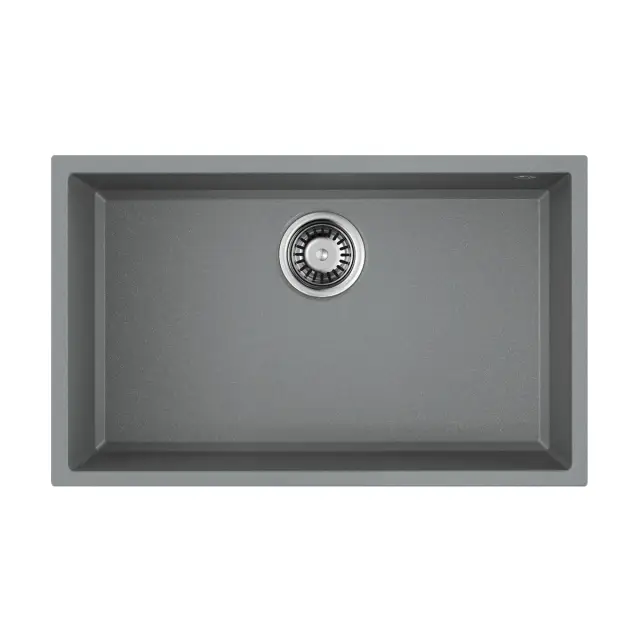 Omoikiri Tedori 66-U-GR Кухонная мойка Tetogranit 66x42 см, цвет: leningrad grey 4993541