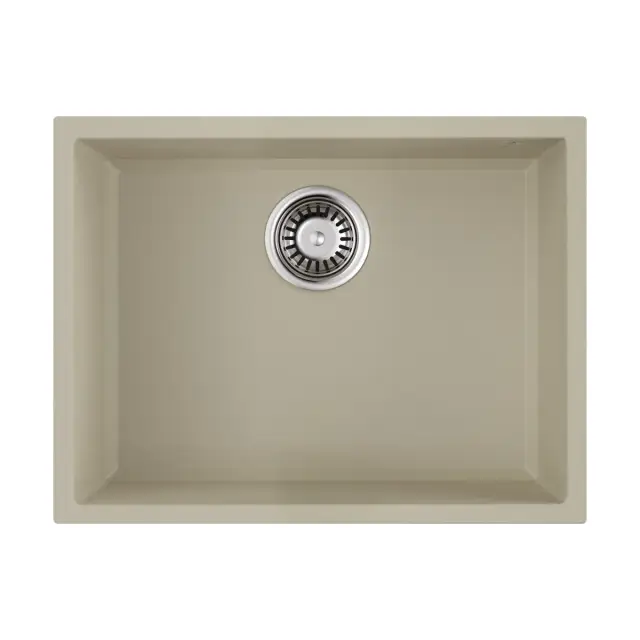 Omoikiri Tedori 54-U-BE Кухонная мойка Tetogranit 55x42 см, цвет: ваниль 4993989