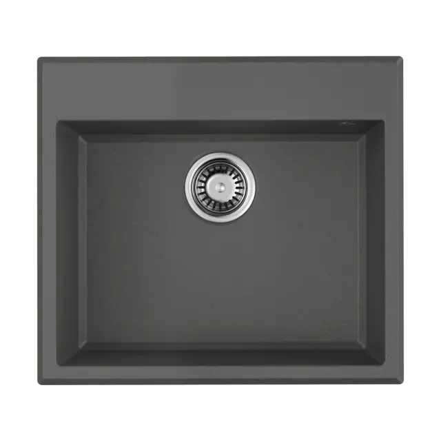 Omoikiri Tedori 57-PL Кухонная мойка Tetogranit 57x51 см, цвет: платина 4993987