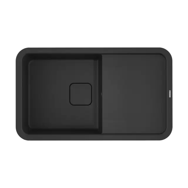 Omoikiri Tasogare 86-BL Кухонная мойка Artgranit 86x51 см, цвет: черный 4993469