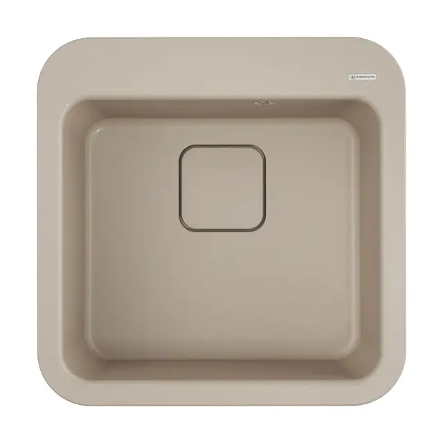 Omoikiri Tasogare 51-SA Кухонная мойка Artgranit 51x51 см, цвет: бежевый 4993743