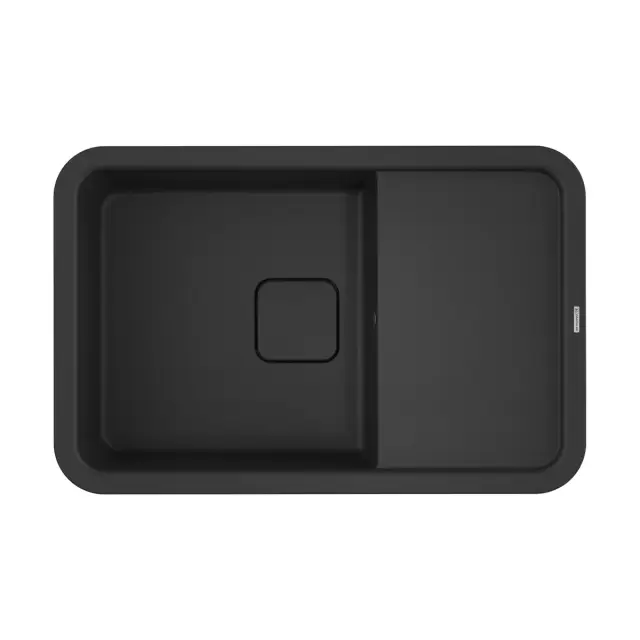 Omoikiri Tasogare 78-BL Кухонная мойка Artgranit 78x51 см, цвет: черный 4993750