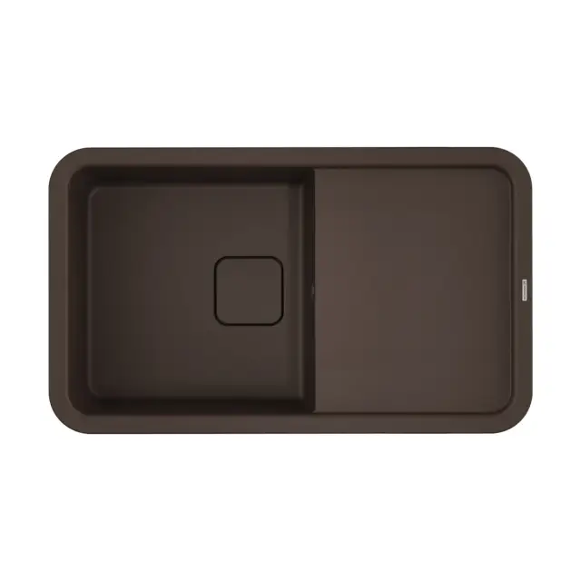 Omoikiri Tasogare 86-DC Кухонная мойка Artgranit 86x51 см, цвет: темный шоколад 4993468