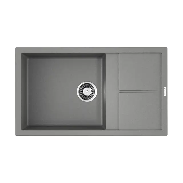 Omoikiri Sumi 86-GR Кухонная мойка Tetogranit 86x50 см, цвет: leningrad grey 4993564