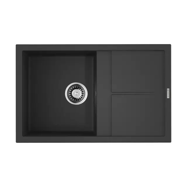 Omoikiri Sumi 79-BL Кухонная мойка Tetogranit 79x50 см, цвет: черный 4993662