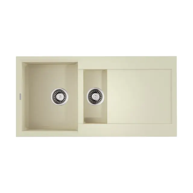 Omoikiri Sakaime 100-2-BE Кухонная мойка Tetogranit 100x50 см, цвет: ваниль 4993893