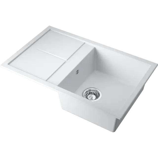 Omoikiri Sumi 79-WH Кухонная мойка Tetogranit 79x50 см, цвет: белый 4993665