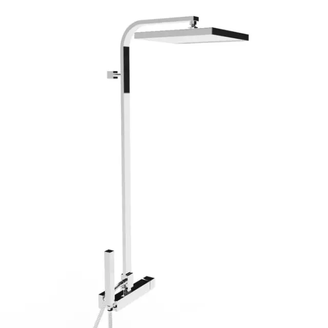 Stella Bamboo Quadro Душевая стойка 3283/420/306-300 с верхним душем 30 см, цвет: хром BQ 02422 CR00