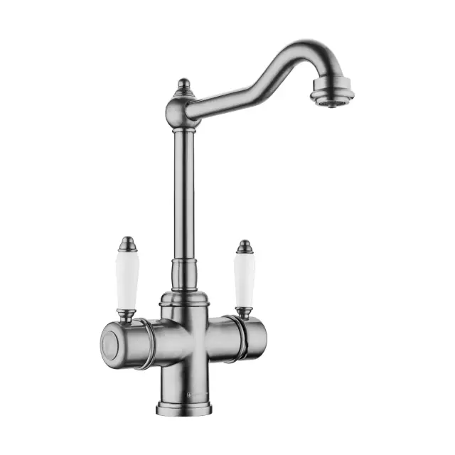 Omoikiri Tottori-SI Смеситель для кухни с возм. подключить фильтр, цвет: античное серебро 4994046