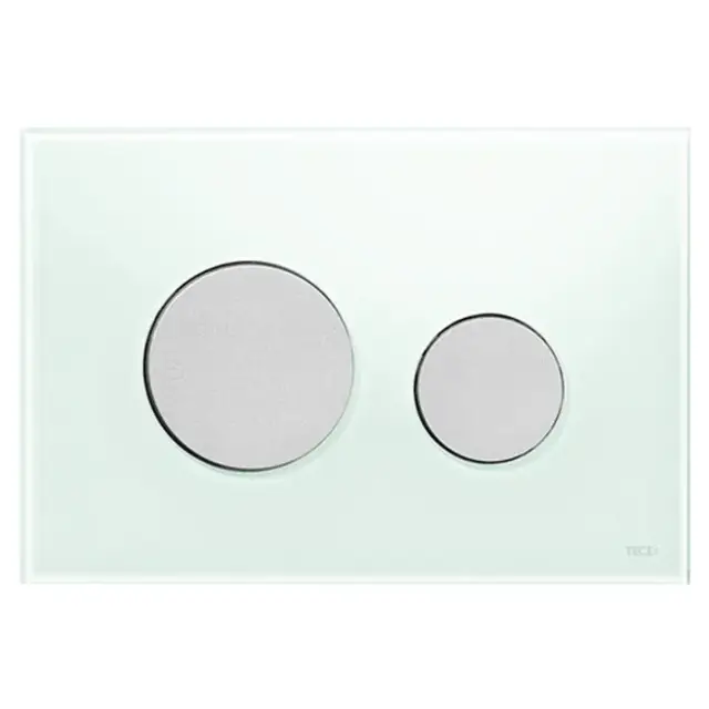 Tece Loop Кнопка смыва для унитаза, стекло, цвет: мятный зеленый/хром матовый 9240652