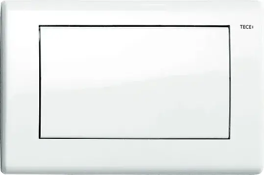 Tece Planus Кнопка смыва для унитаза, металл, цвет: белый глянцевый 9240314