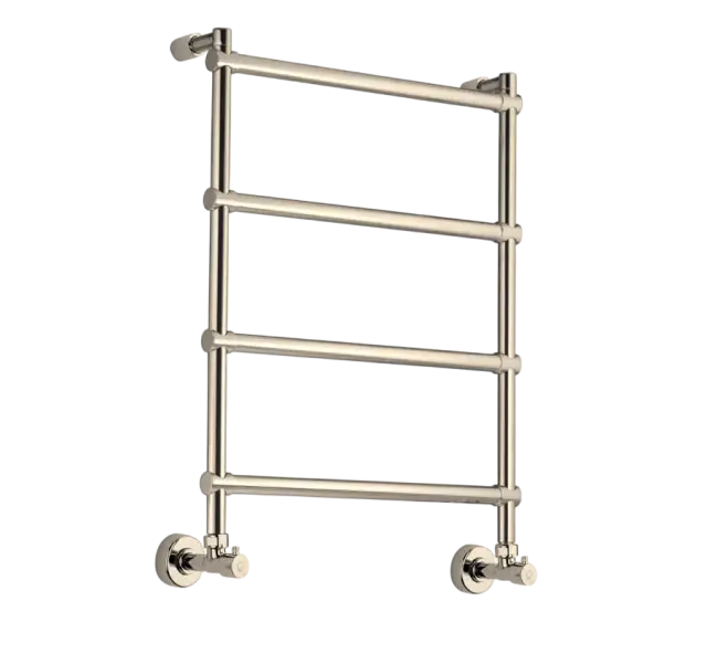 Margaroli Sole 442 Полотенцесушитель водяной для ГВС 53,5х71h (int 47), нижнее, цвет: brushed nickel 4424704(26)BNN