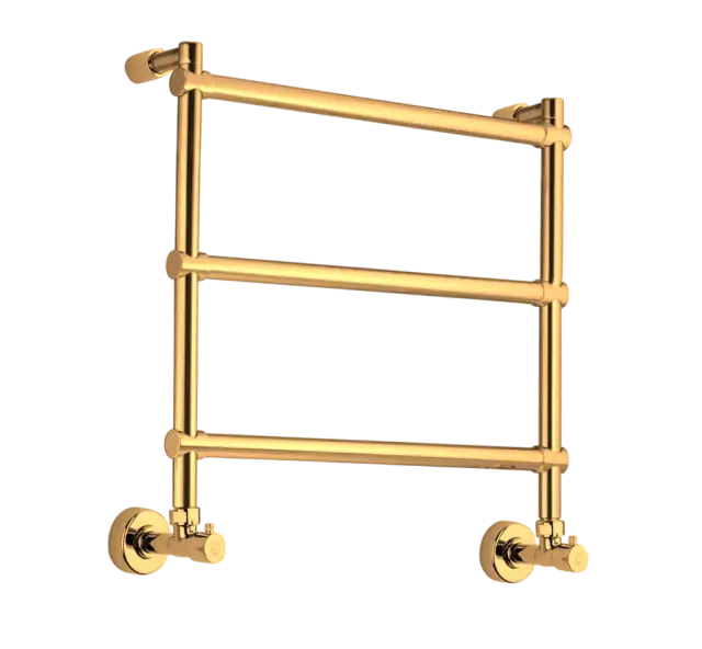 Margaroli Sole 442/3 Полотенцесушитель водяной для ГВС 53,5х53h (int 47) нижнее, цвет: gold 4424703GON
