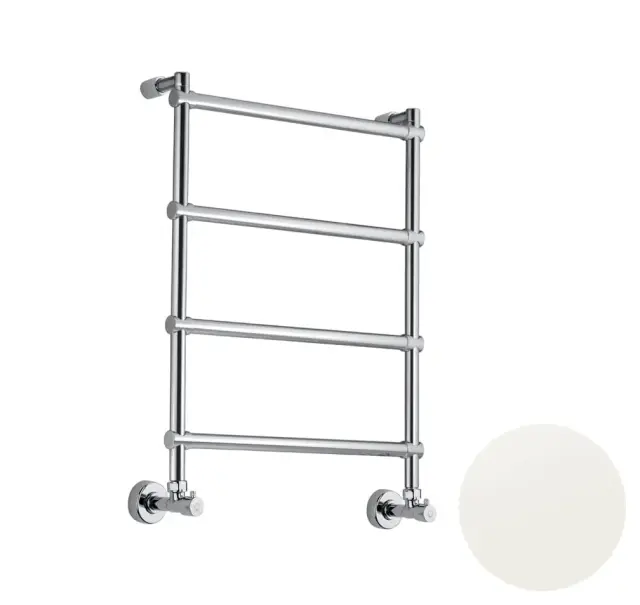 Margaroli Sole 442 Полотенцесушитель водяной для ГВС 53,5х71h (int 47), нижнее, цвет: matt white 4424704(26)MW