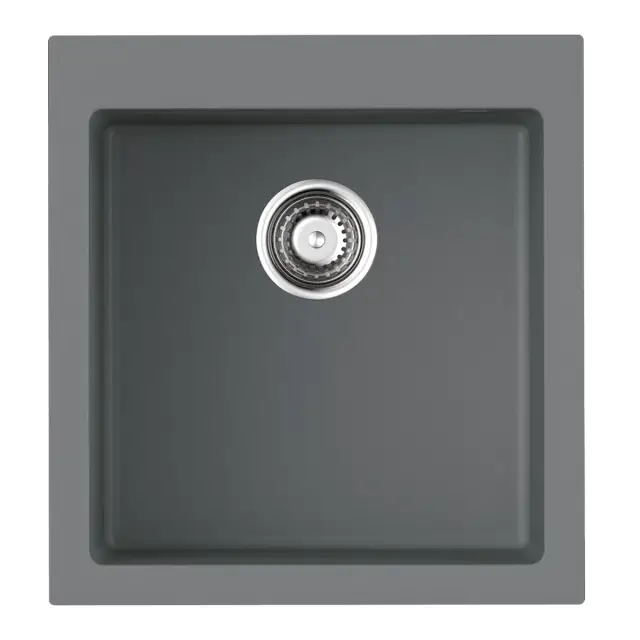 Omoikiri Bosen 47-GR Кухонная мойка Tetogranit 47x50 см, цвет: leningrad grey 4993594