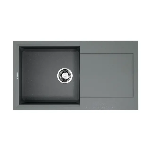 Omoikiri Sakaime 78-GR Кухонная мойка Tetogranit 78x43,5 см, цвет: leningrad grey 4993548