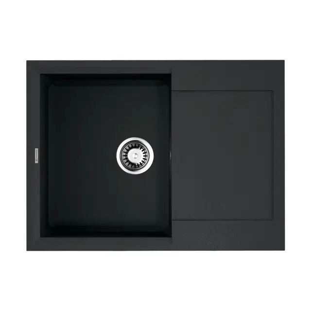 Omoikiri Sakaime 68-BL Кухонная мойка Tetogranit 68x50 см, цвет: черный 4993108