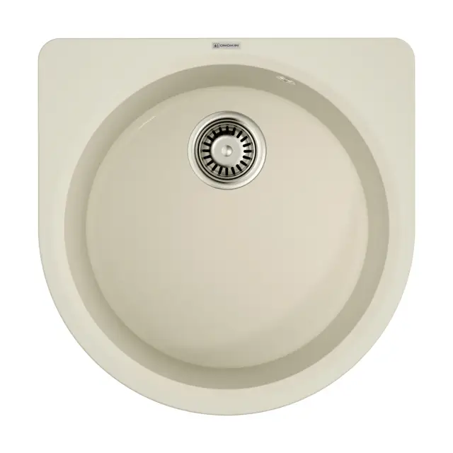 Omoikiri Akegata 51-PA Кухонная мойка Artgranit 51x51 см, цвет: пастила 4993754