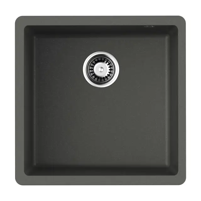Omoikiri Bosen 44-U-PL Кухонная мойка Tetogranit 44x44 см, цвет: платина 4997007