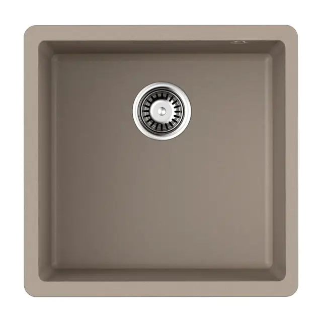 Omoikiri Bosen 44-U-SA Кухонная мойка Tetogranit 44x44 см, цвет: бежевый 4993597
