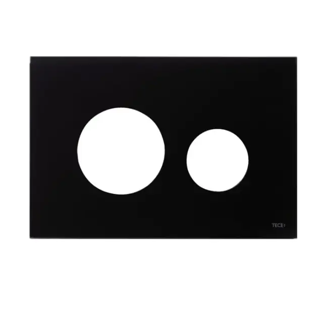 Tece Loop Кнопка смыва для унитаза, внешняя панель без клавиш, стекло, цвет: черный Alape и Emco 9240674