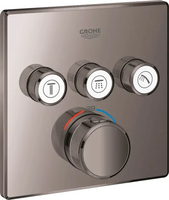 Grohe Grohtherm SmartControl Термостатический смеситель для душа, внешняя часть, цвет: темный графит 29126A00