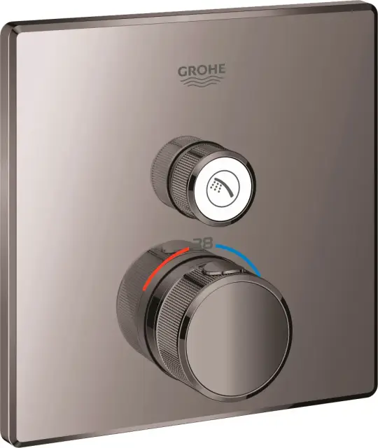 Grohe Grohtherm SmartControl Термостатический смеситель для душа, внешняя часть, цвет: темный графит 29123A00