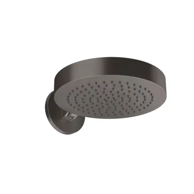 Gessi Origini Верхний душ d32 см, 1 вид струи, кронштейн настенный, цвет: black metal brushed PVD 66150#707