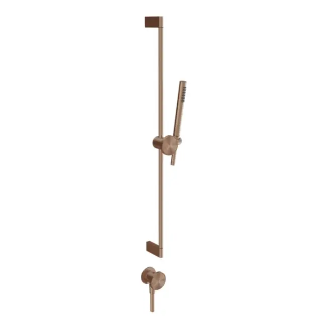 Gessi Origini Душевой гарнитур: ручной душ, держатель, шланг 150см, цвет: copper brushed PVD 66142#708
