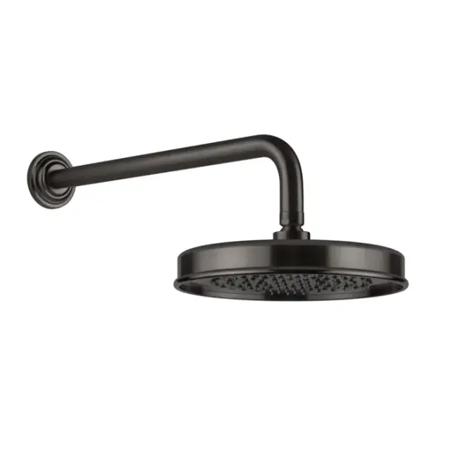 Gessi Venti20 Верхний душ d22,9 см, 1 вид струи, кронш. настен. 38,9, цвет: black metal brushed PVD 65148#707