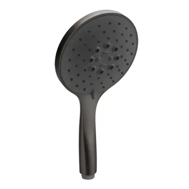 Gessi Emporio shower Ручной душ с ручкой из пластика, 3 вида струи, цвет: black metal brushed PVD 14378#707