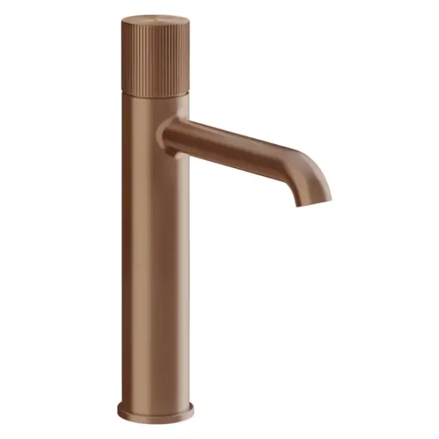 Gessi Habito Смеситель для раковины высокий, без д/к, высота излива 17,4см, цвет: copper brushed PVD 70506#708