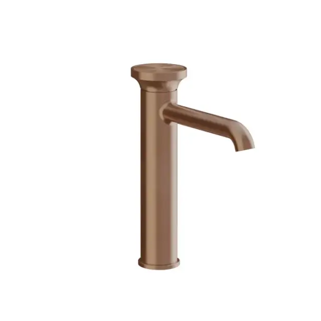 Gessi Origini Смеситель для раковины высокий, без д/к, выс. излива 17,4 см, цвет: copper brushed PVD 66006#708