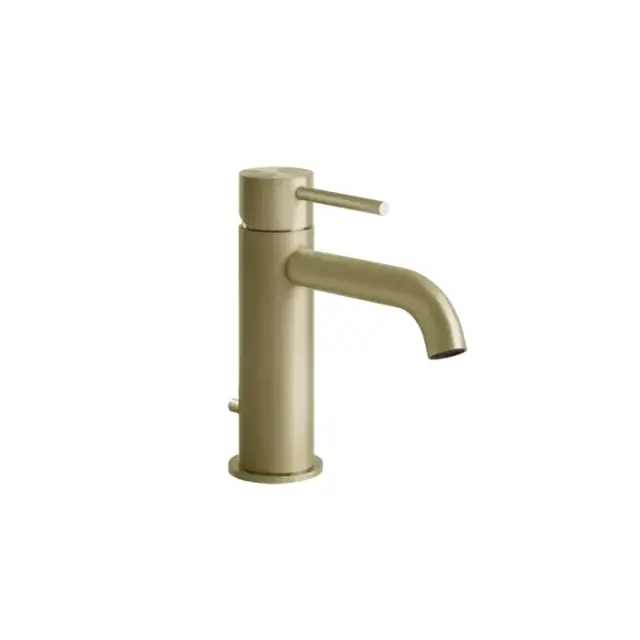 Gessi Gessi316 Смеситель для раковины, с д/к, длина излива 12,2 см, цвет: brushed brass PVD 54001#727