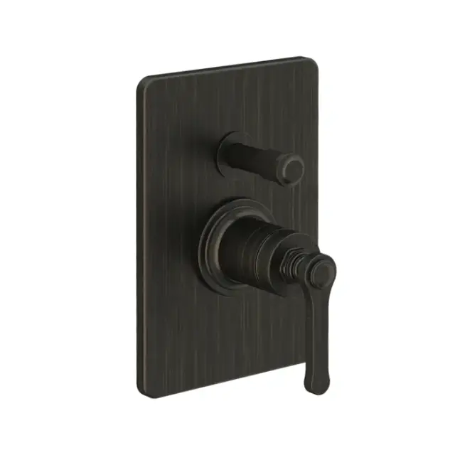 Gessi Venti20 Смеситель для душа встраиваемый, на 2 потребителя, внешняя часть, цвет: aged bronze 65079#187