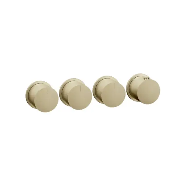 Gessi Habito Смеситель для душа термостатический, цвет: brushed brass PVD 63436#727