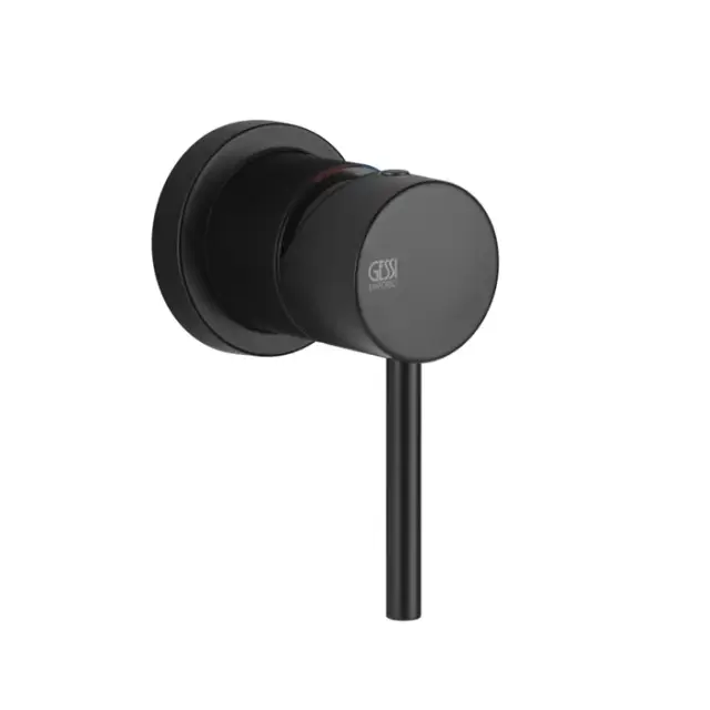 Gessi Emporio Via tortona Смеситель для душа встраиваемый, цвет: matte black 19712#299