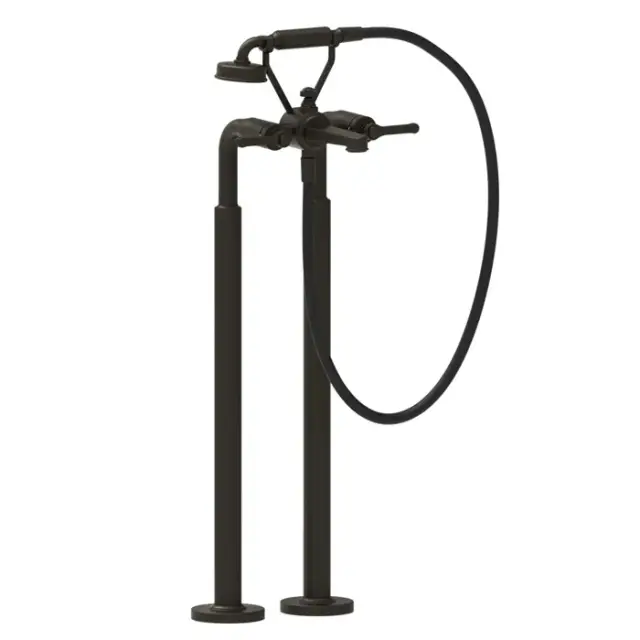 Gessi Venti20 Смеситель напольный с душевым набором - ручной душ, шланг, держатель, цвет:aged bronze 65128#187