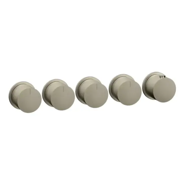 Gessi Habito термостатический смеситель для ванны и душа, цвет: finox brushed nickel 63438#149
