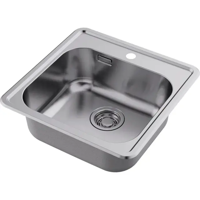 Omoikiri Notoro 48-SI Кухонная мойка из нержавеющей стали 48.5x48.5 см, цвет: silver matt 4997437