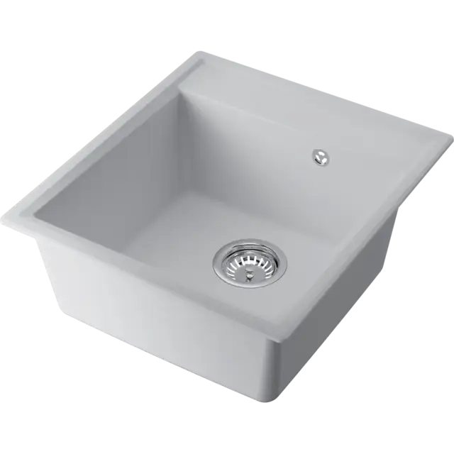 Omoikiri Daisen 46-WH Кухонная мойка из Artgranit 46x51 см, цвет: белый 4997521