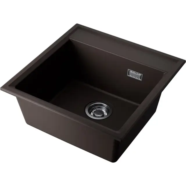 Omoikiri Daisen 51-ES Кухонная мойка из Artgranit 51x51 см, цвет: espresso 4997305