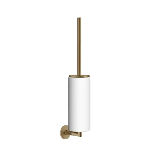 Gessi Anello Ершик для унитаза подвесной с композитной колбой, цвет: warm bronze brushed PVD 63719#726