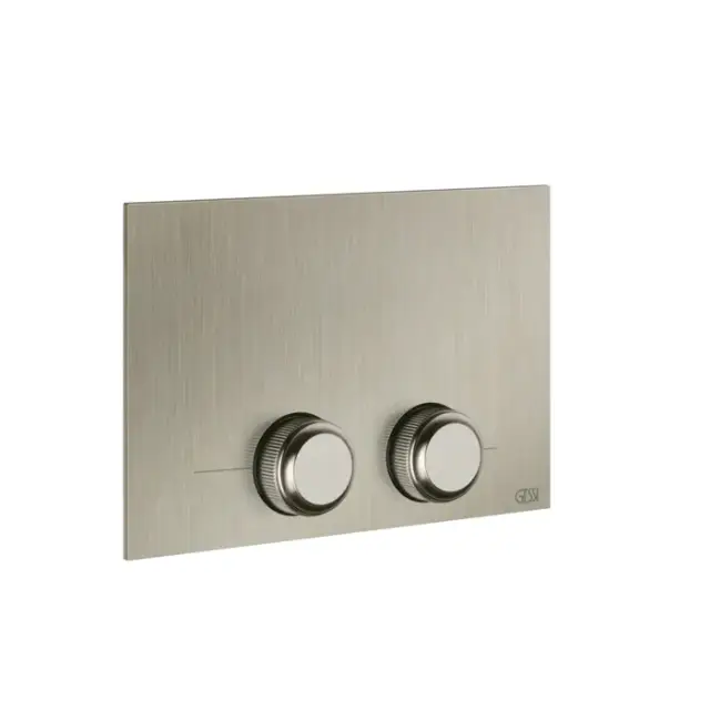 Gessi Venti20 Кнопка смыва для унитаза, 2 режима, латунь, цвет: finox brushed nickel 54657#149