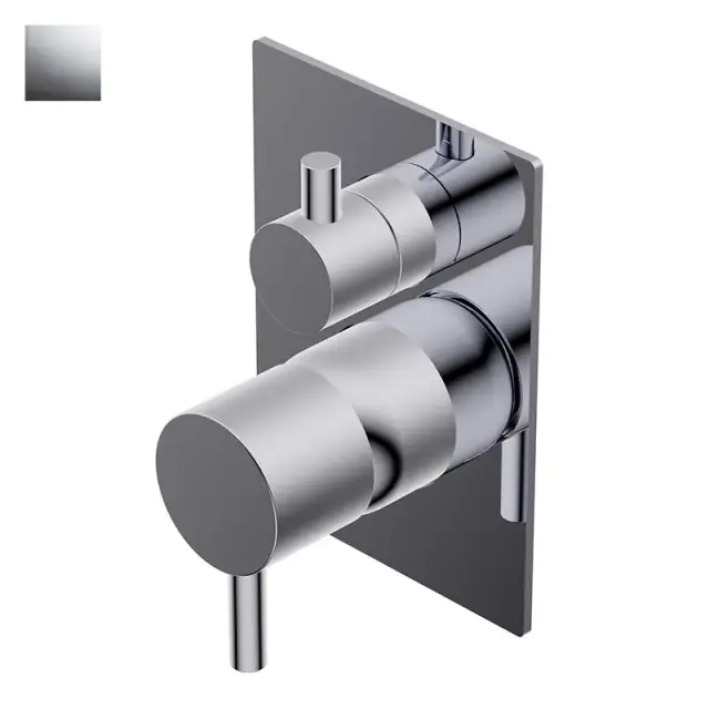 Ritmonio Diametro35 S Смеситель для душа, на 2 потребителя, внешняя часть, цвет: crl chrome PR52GC111CRL