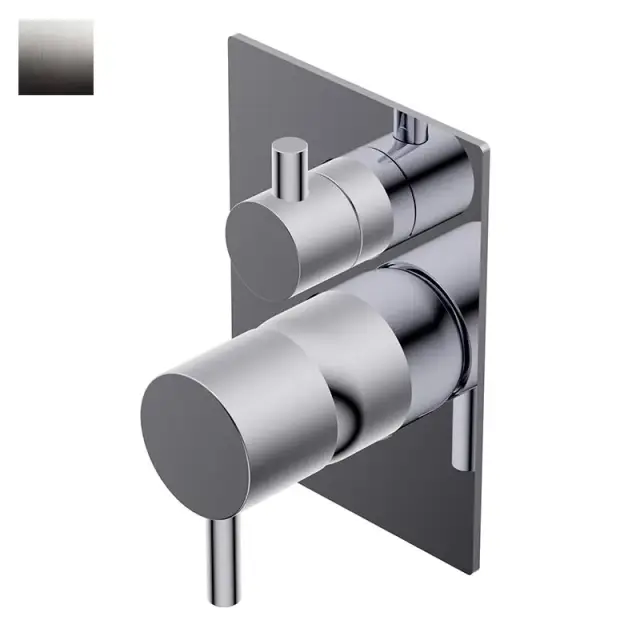 Ritmonio Diametro35 S Смеситель для душа, на 2 потребителя, внешняя часть, цвет: ix brushed PR52GC111IX